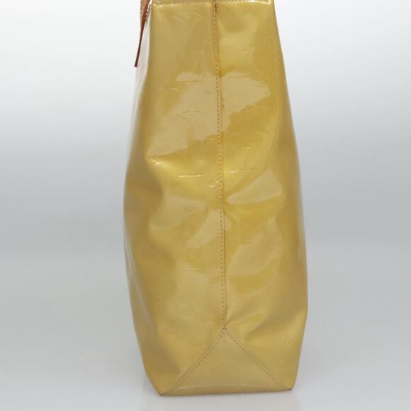 LOUIS VUITTON Monogram Vernis Reade MM Hand Bag Beige M91141 - Picture 5 of 13